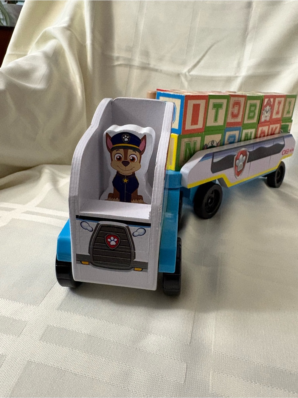 Melissa & Doug Paw Patrol Wooden Block Carrier Truck